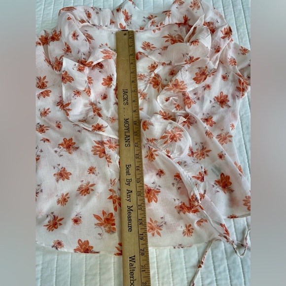 The Amanda wrap top from Free People comes alive in floral-inspired cotton SizeM - Picture 11 of 12